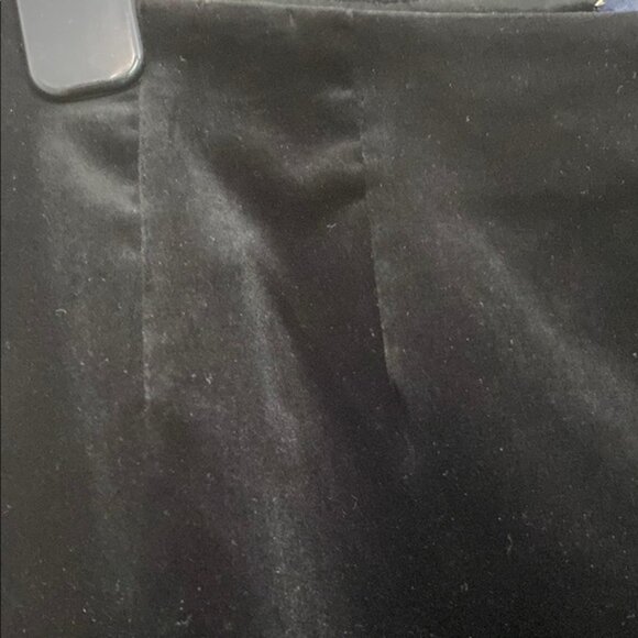 Piazza Sempione Black Velour Pants High Rise Straight Leg size large - Picture 2 of 11